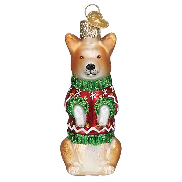 Christmas Corgi Ornament-2