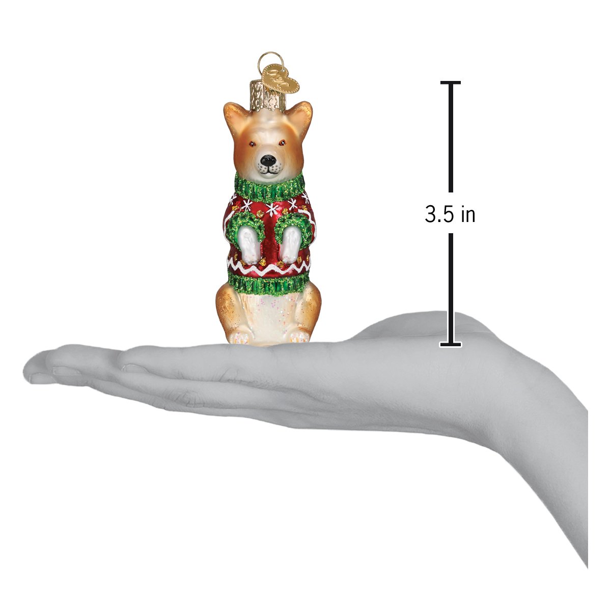 Christmas Corgi Ornament-4