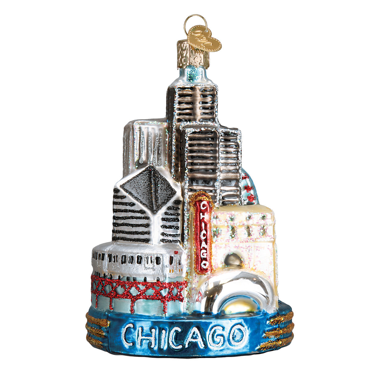 Chicago Christmas Ornament-2