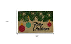 18" X 30" Beige and Red Coir Christmas Merry Christmas Outdoor Christmas Door Mat-5