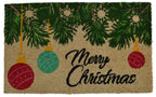 18" X 30" Beige and Red Coir Christmas Merry Christmas Outdoor Christmas Door Mat-1