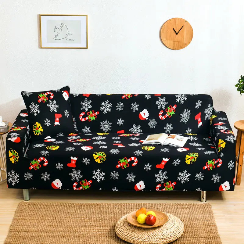 Elastic Sofa Cover Full Set for Christmas Decoration